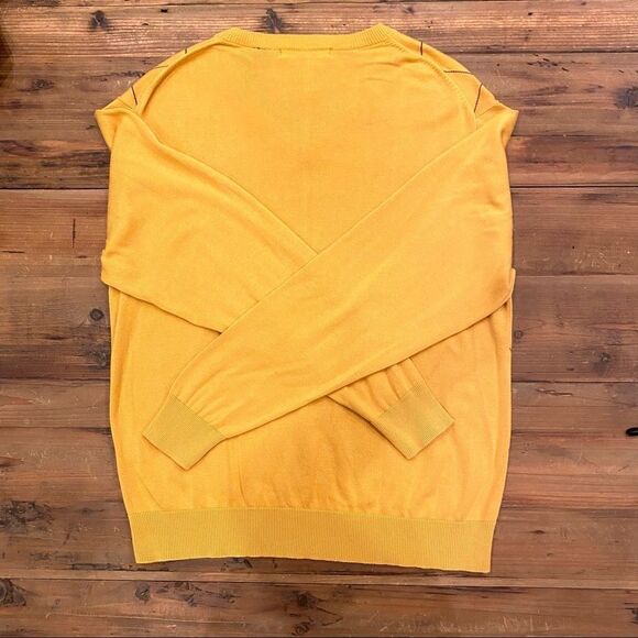 Greg Norman Golf Sweater Yellow V-Neck size Large - Picture 5 of 16